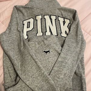 Pink half zip sweat suit size small